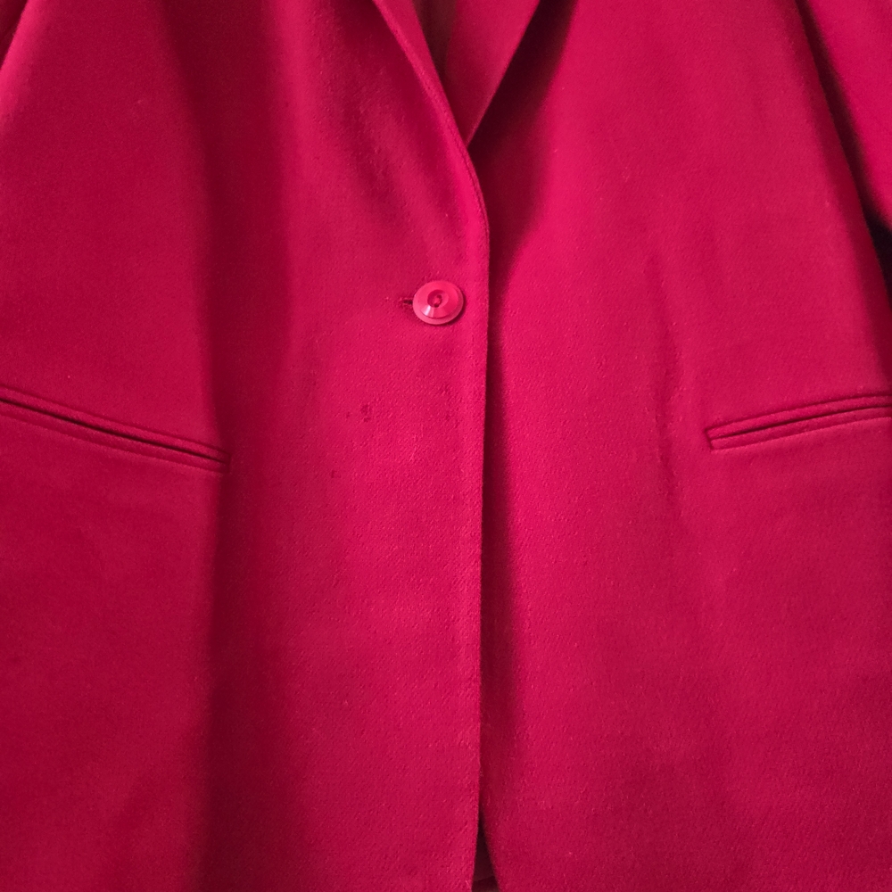 Sag Harbor Vibrant Red Women's Blazer - Picture 3 of 5